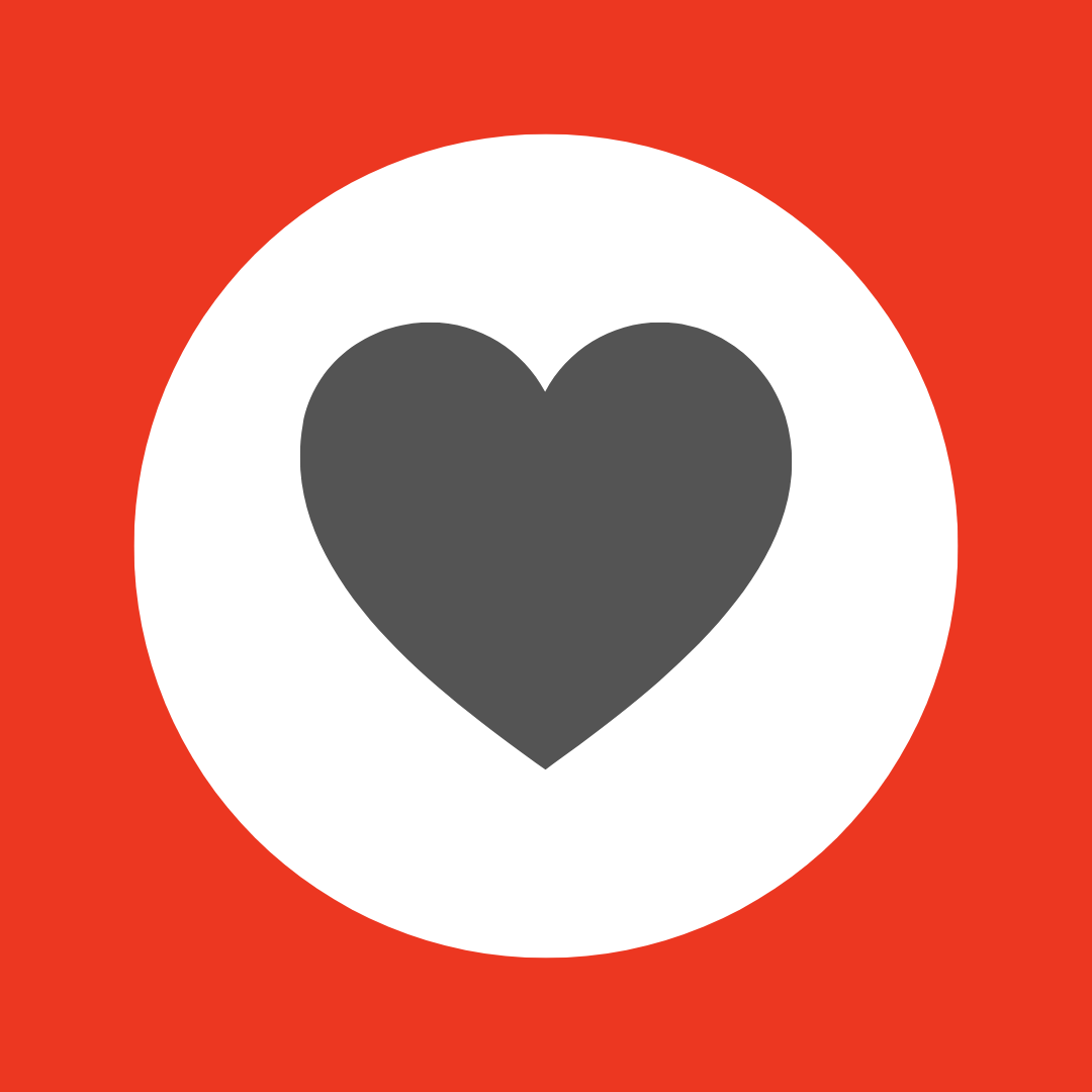 A button with a grey heart icon.